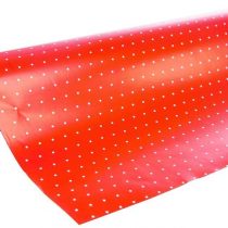 Clairefontaine Christmas Alliance Long Roll Wrapping Paper, 50mx0.70m - Red with dots