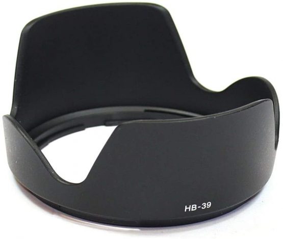 CELLONIC® HB-39 Lens Hood Compatible for Nikon AF-S DX Nikkor 16-85 mm f/3.5-5.6G ED VR, Nikkor 18-300mm f/3.5-6.3 G ED VR Plastic Bayonet Flower/Tulip/Petal Sun Shade Protector Cover