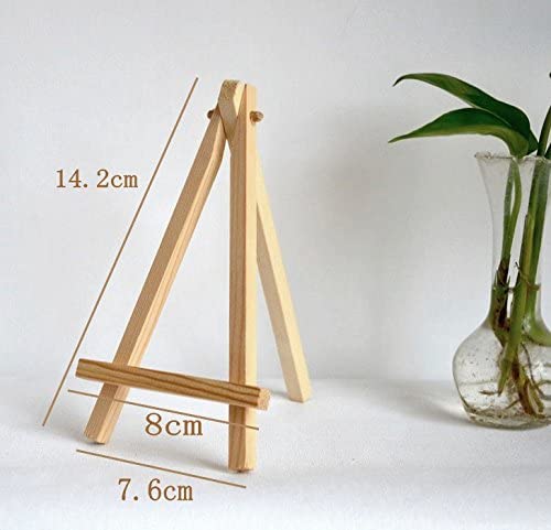 JZK® 10 x Mini Little Small Wood Chalkboard Display Easel Party Sign Photo memo Holder Place Card Name Card Table Number Holder Stand for Wedding Birthday Baby Shower Party & bar Table Setting - Image 3