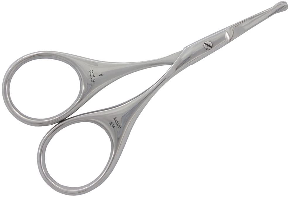 Suvorna Ador Eyebrow Trimming Scissors, Small Scissors for Beard Mustache, Facial, Eyelash, Nose & Ear Hair