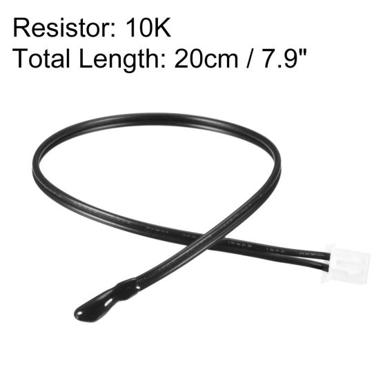 sourcingmap 10K NTC Thermistor Probe 7.9 Inch Epoxy Sensitive Temperature Temp Sensor for Air Conditioner - Image 2