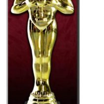 STAR CUTOUTS SC1422 A Gold Standee Lifesize Cardboard Cutout Stand in Perfect for Awards, VIP and Hollywood Parties and Events, Multicolour