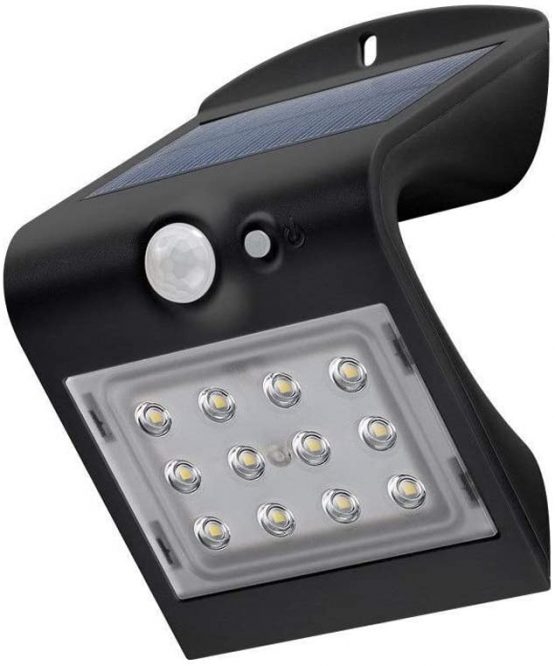Goobay 45801 LED Solar Wall Light with a Motion Sensor, 1.5 W