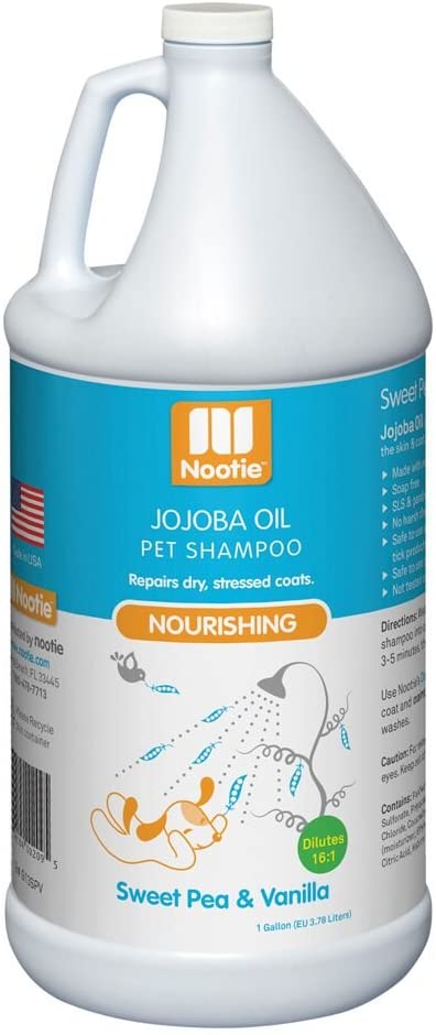 Nootie Nourishing Sweet Pea and Vanilla with JoJoba Oil Pet Shampoo, 1 gal, 3.78 l (Pack of 1)
