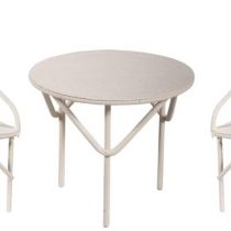 Rayher 46234102 Miniature Garden Furniture Set for Fairy Garden, Doll House and Terrarium Craft, 3 pieces, white