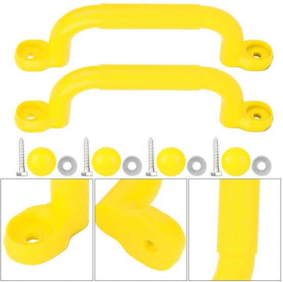 Alomejor Game Grab Handles Children Playhouse Safety Nonslip Grab Handle Screws Kits for Tree House Climbing Toy Swing Accessories - Image 2