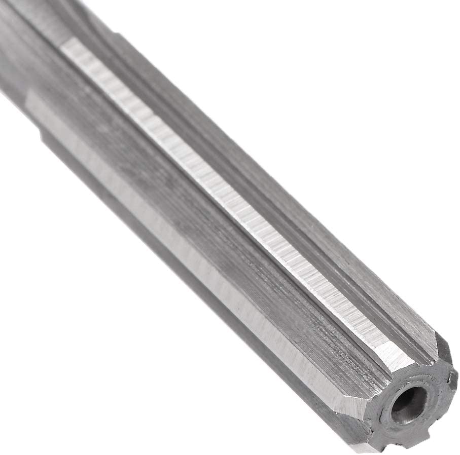 sourcing map Chucking Reamer 8mm, H7 HSS Lathe Machine Reamer 6 Straight Flutes, Round Shank Milling Cutting Tool - Image 3