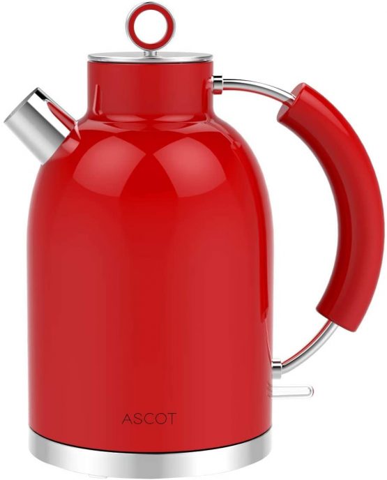 ASCOT Electric Kettle 3000W Fast Boil Kettle Cordless Stainless Steel