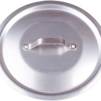 Pentole Agnelli Professional Aluminium 3 Mm. Round Heavy Lid With Small Loop Handle, Diameter 14 Cm.