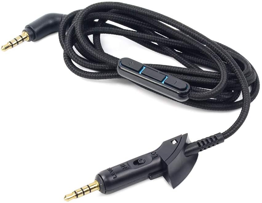 QC15 Cable Replacement Cord Inline Remote and Microphone Replacement ...