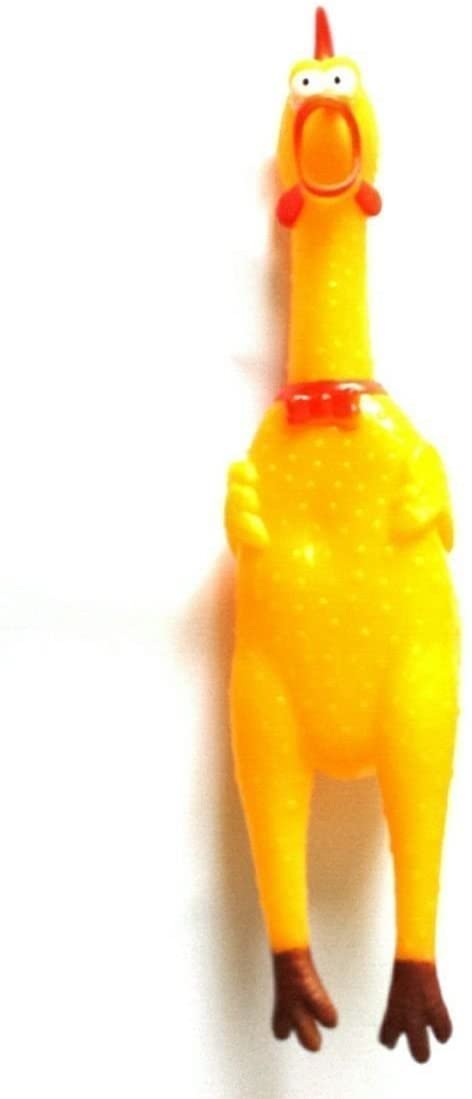 Jenell TheEarl®SCREAMING SQUEAKY SQUEAKING CHICKEN ROOSTER SHAPE TOYS PLAY GIFT - Image 3