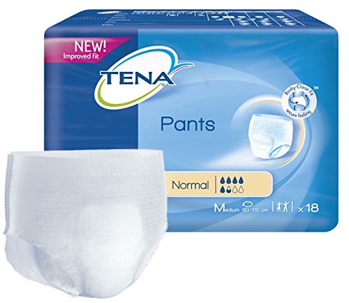 TENA 791568 Normal Incontinence Pull-Ups Pant, Medium Size (Pack of 18)