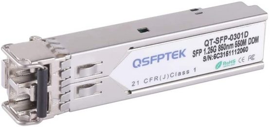 QSFPTEK for Arista SFP-1G-SX Gigabit SFP Module 1000BASE-SX 850nm 550m DDM Multimode LC Mini-GBIC Transceiver - Image 2