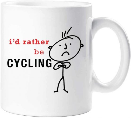 60 Second Makeover Mens I'd Rather Be Cycling Mug Present Dad Boyfriend Man Gift Cyclist