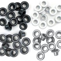 We R Memory Keepers Standard Eyelets for Scrapbooking - Aluminium Grey
