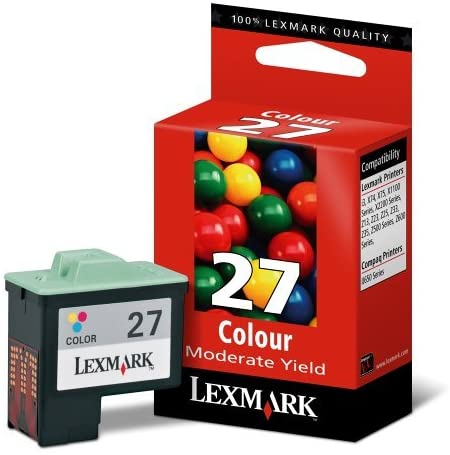 Lexmark 10N0227 colour ink cartridge 27, Cyan