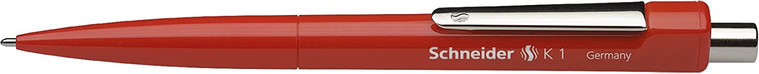 Schneider K 1 Retractable Ballpoint Pen (M, Indelible) Pack of 20 Red, 1 count (Pack of 20) - Image 2