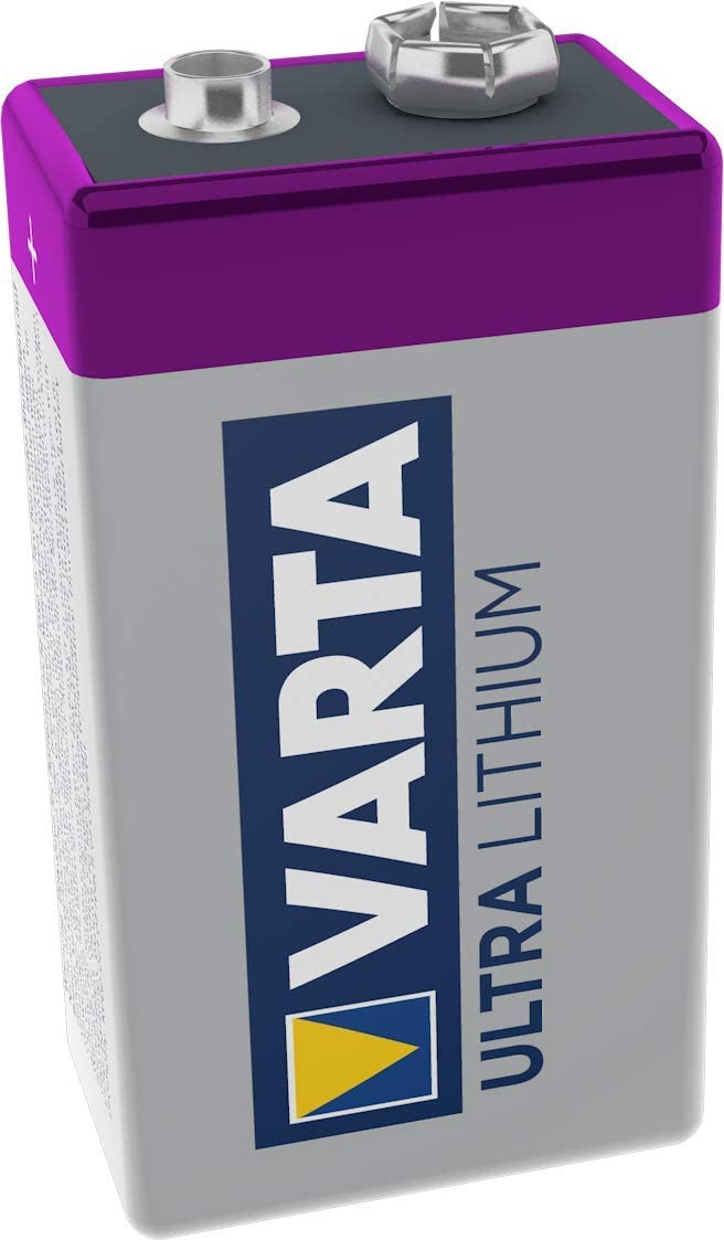 VARTA Lithium 9V Block 6LR61 Batteries (1pack) ideal for digital