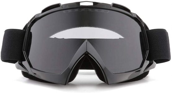 SPOSUNE Motorcycle Goggles, ATV Dirt Bike Off Road Racing MX Riding Goggle Anti-Scratch Dustproof Bendable UV400 Eyewear Padded Soft Thick Foam,Adjustable Strap Adults' Cycling Motocross