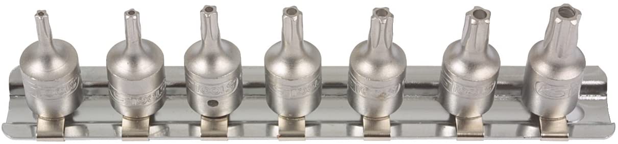 KS Tools 911.1470 TS10-TS40 1/4-inch 5-Star Bit Socket Set (7 Pieces), Variety pack