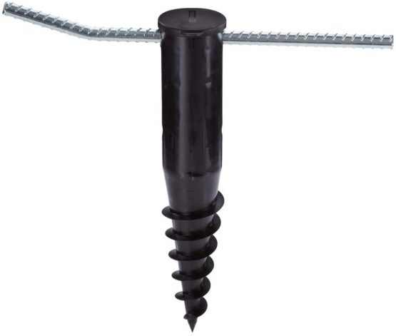 Leifheit Screw-in Rotary Washing Line Ground Spike, Washing Line Socket, 5 cm/50 mm Ground Screw for Linomatic clothesline, for Easy Installation of Rotary Clothes Line, Ground Socket - Image 2