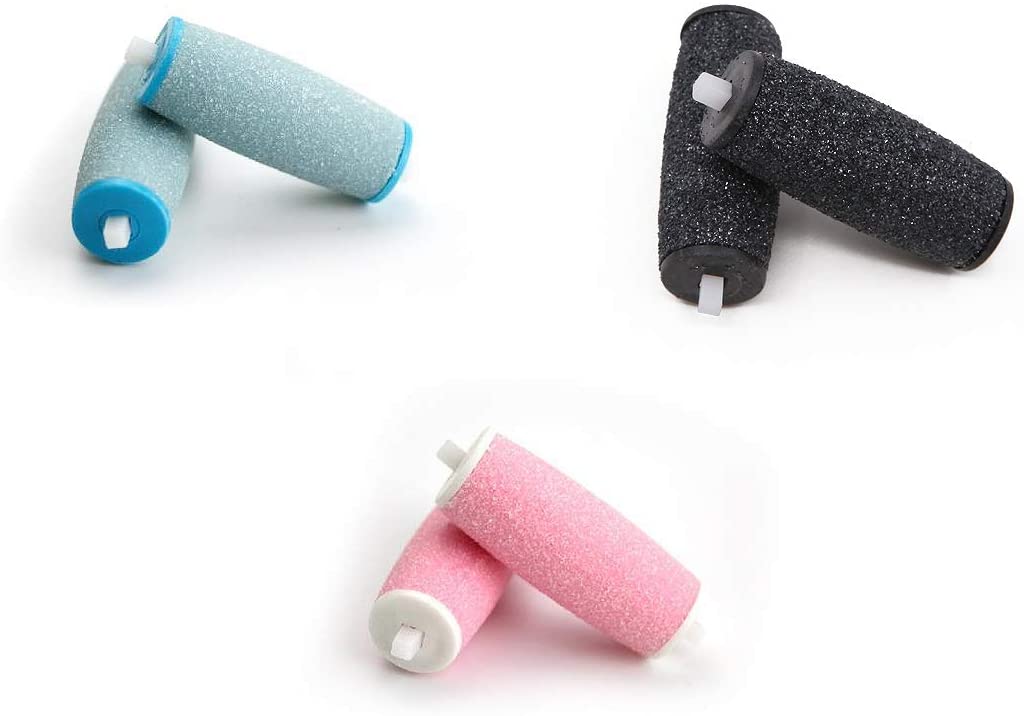 6 Pcs Extra Coarse Pedicure Rollers Replacement Rollers Heads Diamond Wet Dry Compatible for Velvet Smooth Pedi Perfect Electronic Foot File - Image 2