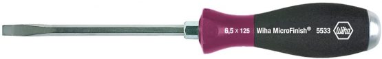 Wiha 5533 MicroFinish Slotted Screwdriver with Steep Cap Various Sizes 4,5x90