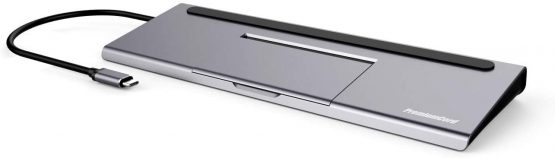 PremiumCord USB-C MST Docking Station for Notebook, 4K HDMI, DisplayPort, VGA, 2X USB 3.0, Gigabit RJ45, SD, Audio, PD, Full HD, Aluminium Housing, Cable Length 20 cm - Image 2