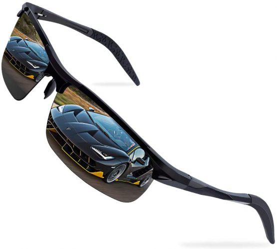 Bloomoak Polarized Sports Sunglasses, Driving Sunglasses UV Protection Ultra Light,Suit for Men Women Cycling Running Fishing Golf Eyewear