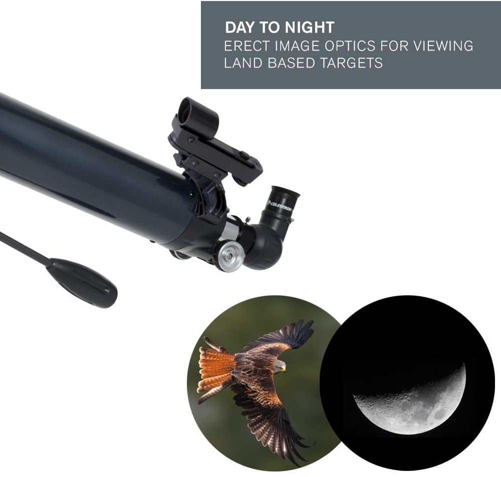 Celestron 21063 AstroMaster 90AZ Refractor Telescope, Dark Blue, Multi-Coloured - Image 3