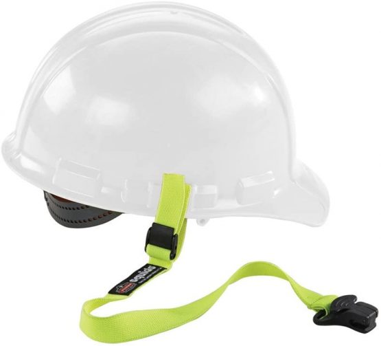 Lanyard with Clamp End, Easily Attaches to Hard Hat, Tools, or Small Valuables, Weight Capacity 2lbs, Ergodyne Squids 3155,Lime