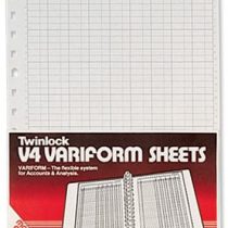 Rexel Twinlock Variform V4 Cash Refill Sheets 5 Columns (75 sheets)