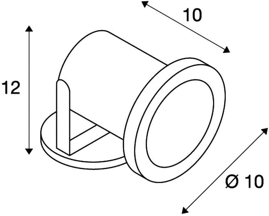 SLV Surface-Mounted Wall and Ceiling Light Nautilus/Illumination for Walls Paths, entrances, LED Outdoor spot, Garden lamp - Image 2
