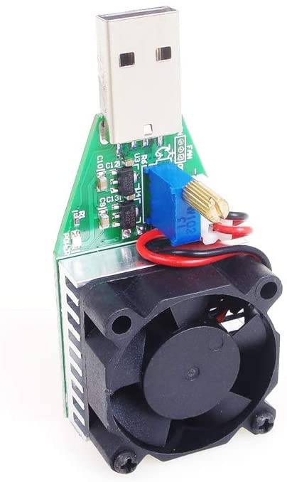ANGEEK 15W Electric Circuit Tester, Adjustable 0.15-3A Constant Current DC 3.7-13V USB Load Module with Fan - Image 4