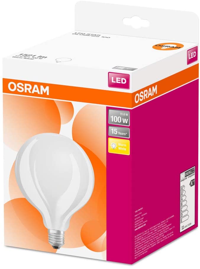 OSRAM LED lamp , Base: E27 , Warm White , 2700 K , 11 W , replacement for 100 W Incandescent bulb - Image 3