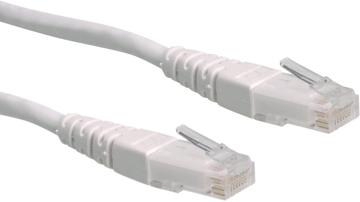 Roline Lan Cable Cat 6 - Utp Ethernet Network Cable with Rj45 Connector White 3 M, 3m
