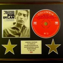 BOB DYLAN/CD DISPLAY/LIMITED EDITION/COA/THE TIMES THEY ARE A-CHANGIN'