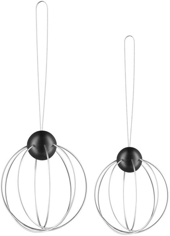 EVA SOLO EV571033 Fat Ball Holder Set of 2 with Hanger Diameter 8 cm Stainless Steel / Black - Image 2