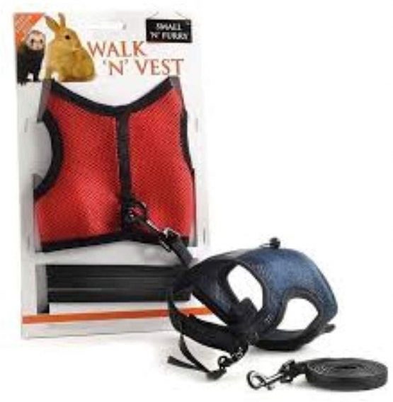 RABBITS AND FERRETS - WALK N VEST LARGE (Colors will vary)