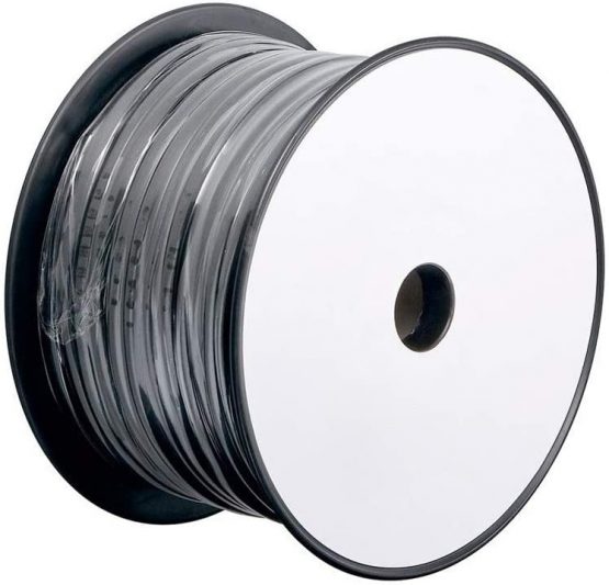 Goobay 93308 Telephone Flat Cable, AWG 28, CCA, Black, 100m Length - Image 2