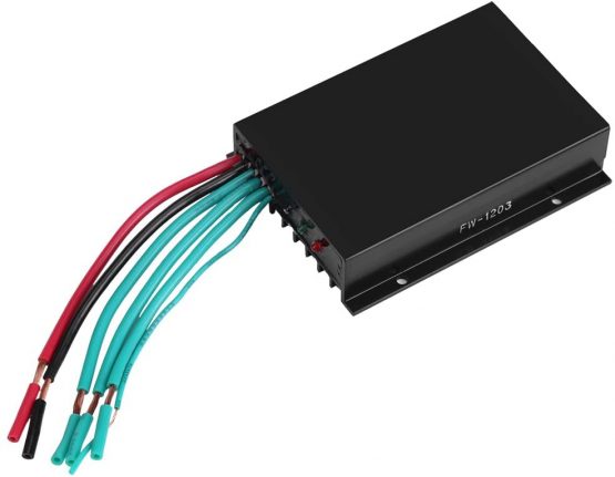 600W Waterproof Wind Turbine Charge Controller 12/24V Auto Wind Turbine Generator Wind Charging Regulator with LED Indicator (12V)
