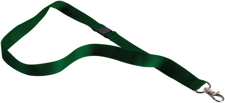 Announce Textile Badge Necklace Green (Pack of 10) AA03631