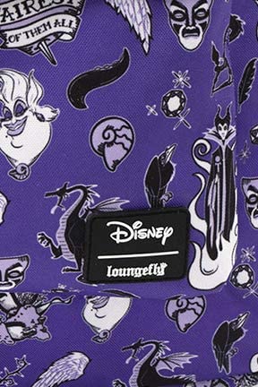 Disney Villains Loungefly - Villain Icons Unisex Mini Backpacks Lilac, Nylon, Colour, One Size, Casual - Image 4