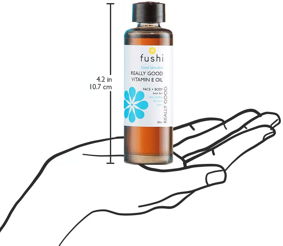 Fushi Really Good Organic Vitamin E Skin Oil 50ml, 30000IU/G 100% Natural Vitamin E Best for Skin soothing Dry Skin, Wrinkles - Image 2