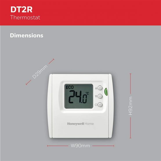 Honeywell Home THR840DEU DT2 Thermostat, White - Image 4
