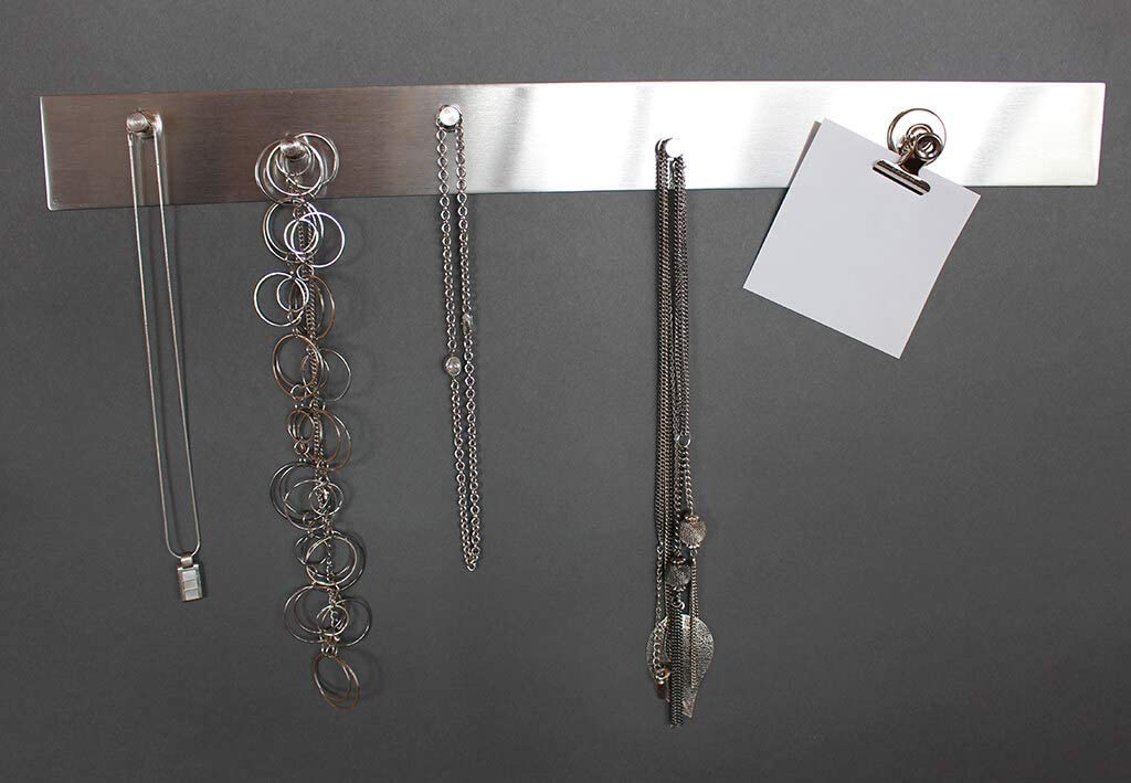 MAUL Ferro Strip MAULsolid Stainless Steel, Magnetic, self-Adhesive, 100 x 5 cm, Silver - Image 2