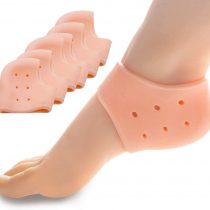 Heel Support for Plantar Fasciitis, Sumiwish 6 PCS Thick Heel Sleeves, Silicone Heel Protector Pads, Heel Cushion for Bone Spur and Heel Spur Pain Relief, Cracked Heels