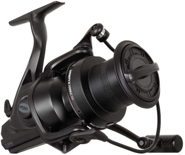 PENN Affinity II Longcast Custom Carbon, Fishing Reel, Spinning Reels, Sea Fishing, Carp, Unisex, Black, 7000