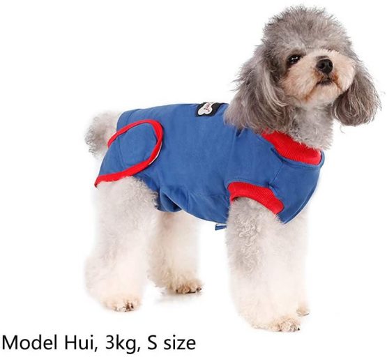 Rantow After Surgery Dog Recovery Suit Female/Male E Collar Alternative Dog Suit Medical Pet Puppy Wear - Protects Wounds Bandages, Aids Hot Spots and Anti Anxiety (XS) - Image 3