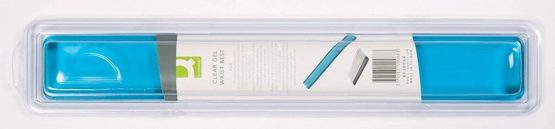 Q Connect KF20088 Clear Gel Wrist Rest - Blue - Image 2